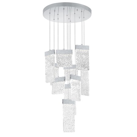 Cwi Lighting Carolina LED Chandelier With Pewter Finish 1090P20-10-269